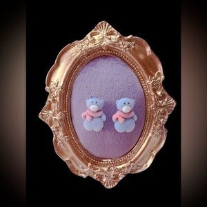 Polar bear stud earrings